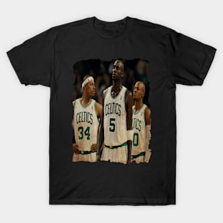 Kevin Garnett, Paul Pierce, And Ray Allen Vintage T-Shirt